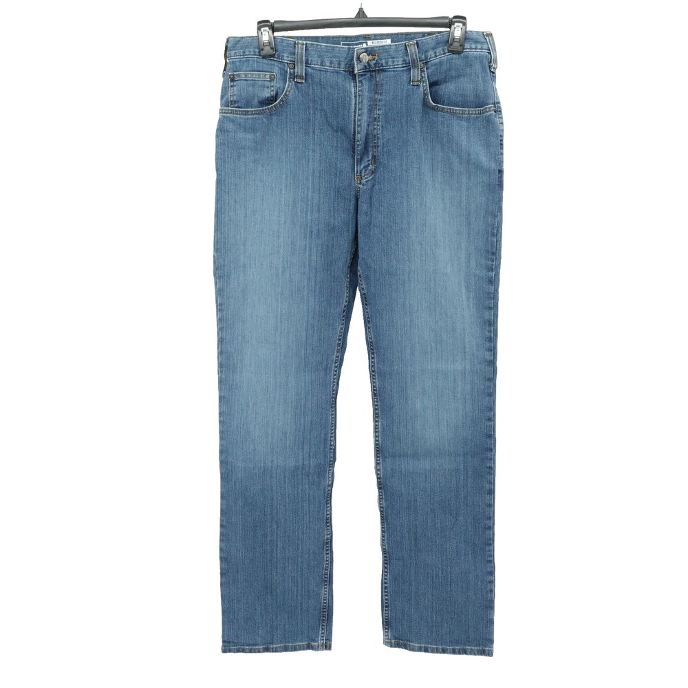 Carhartt Denim Jeans Mens SZ 36/34 Relaxed Fit Straight Workwear Utility Classic